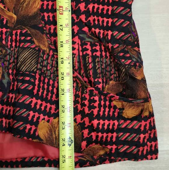 VTG 80's s ANNE CRIMMINS FOR UMI COLLECTIONS 100% SILK FLORAL SKIRT BLAZER 16 - Picture 4 of 16